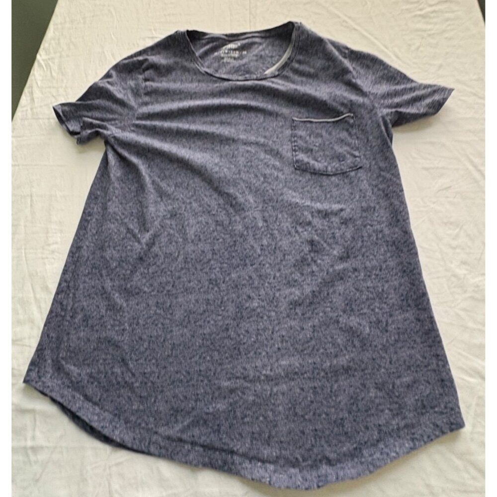 Arizona Womens T-Shirt Size XL Heathered Blue Pocket Tee Short Sleeve Cotton - Picture 8 of 9